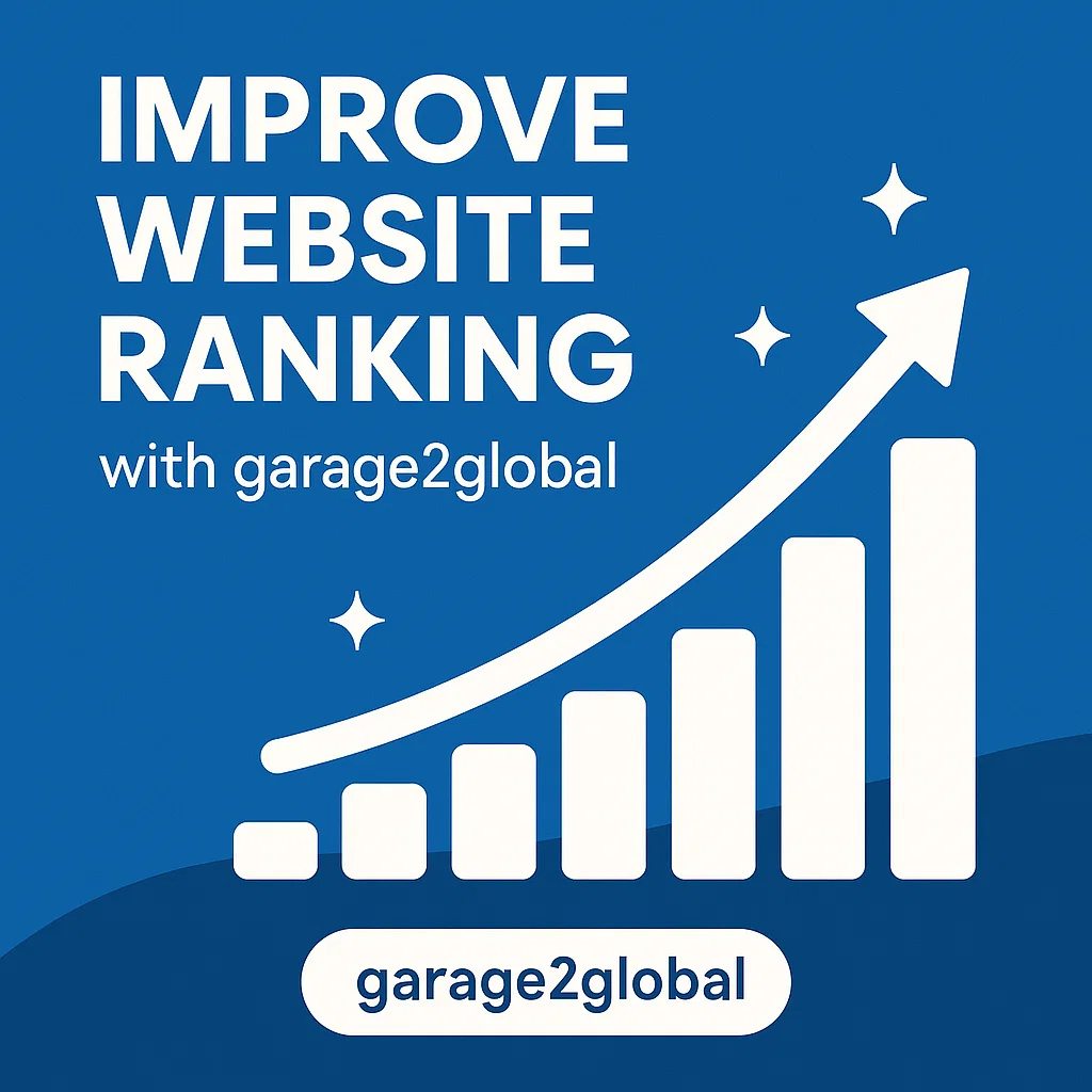 improve website ranking with garage2global