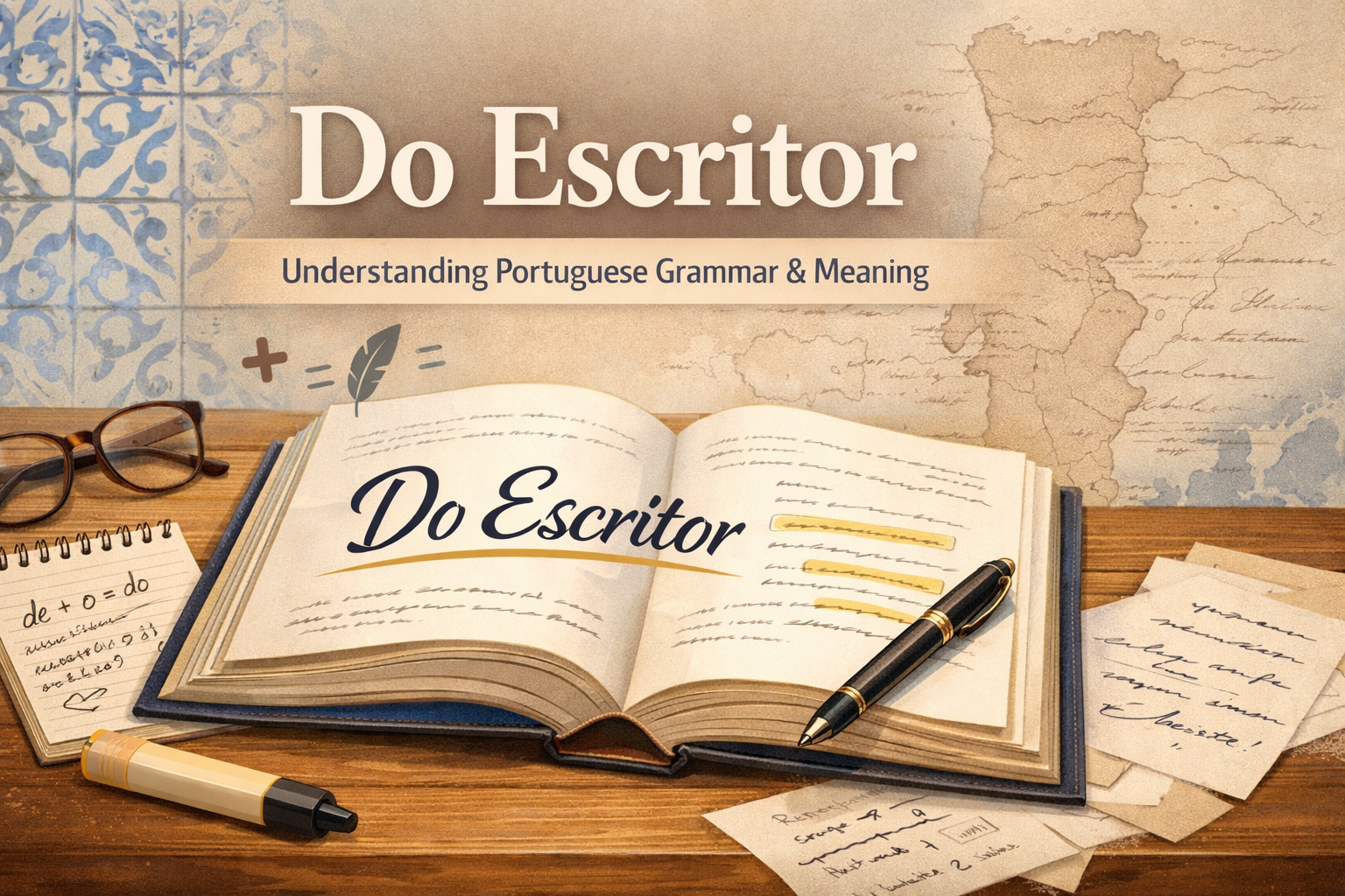 Do Escritor: Meaning Of The Writer in Portuguese Grammar Guide