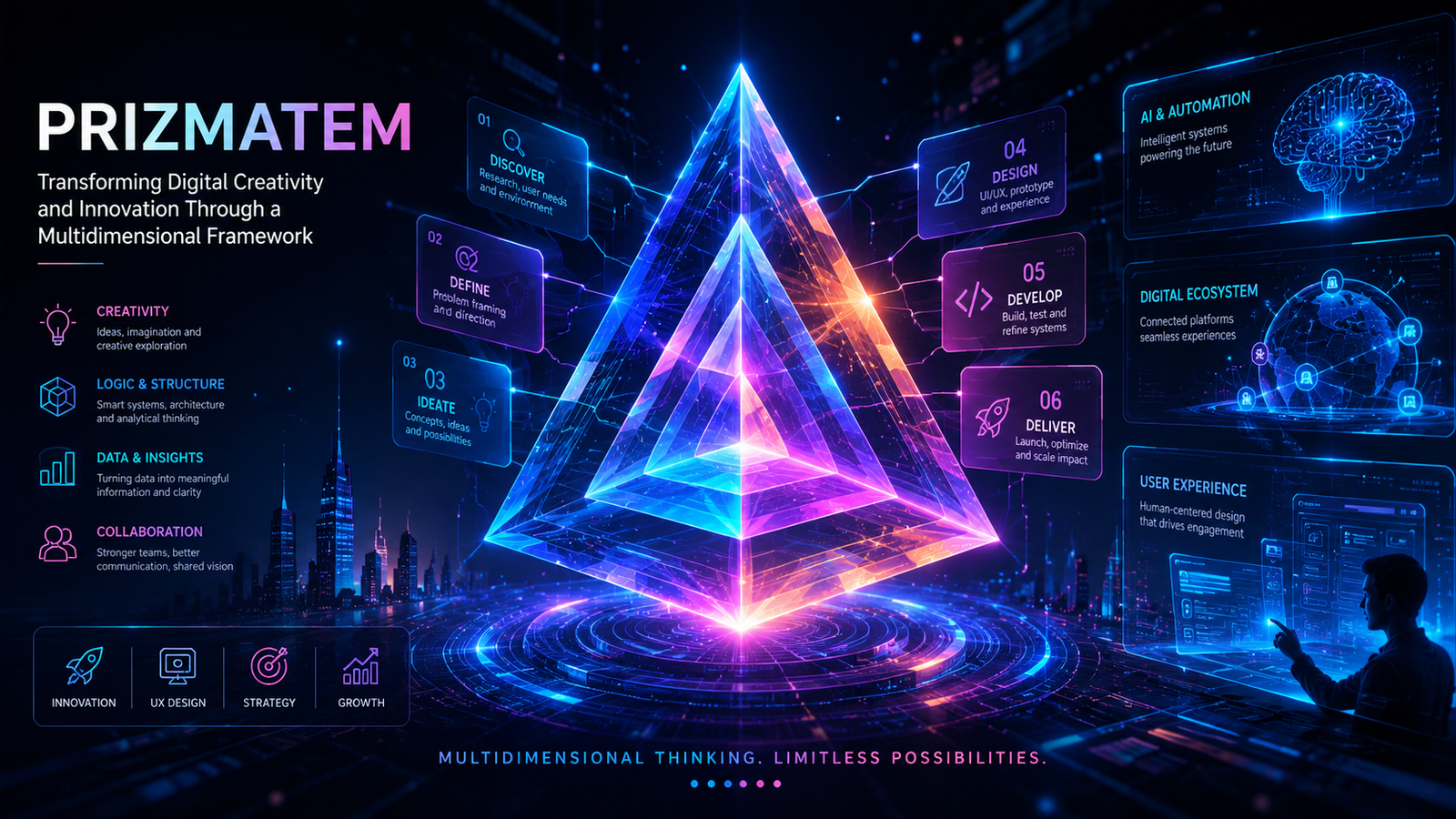 Prizmatem: Transforming Digital Creativity and Innovation Through a Multidimensional Framework